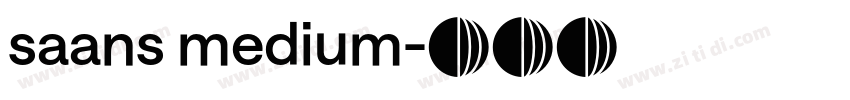 saans medium字体转换